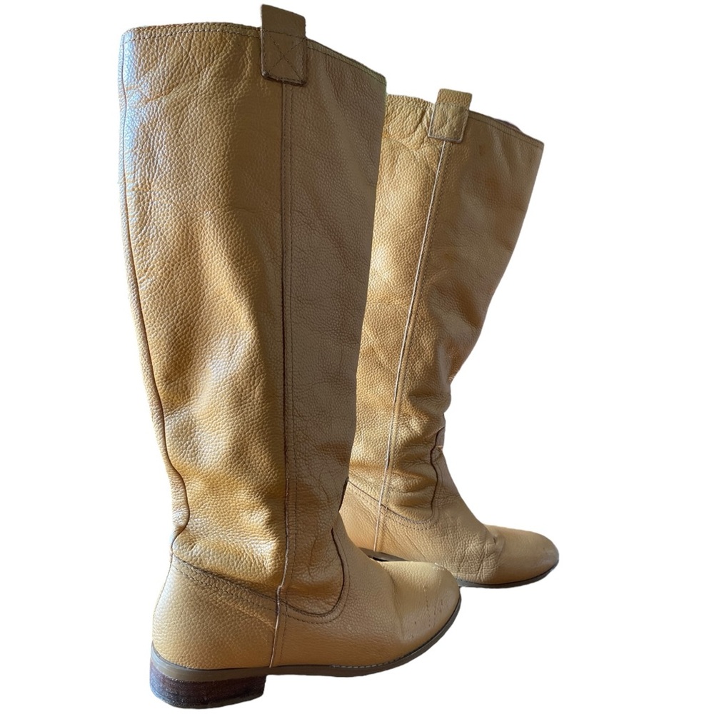 Lumiani Women’s Camel Colored Riding Boots Soft Leather Sz 7.5